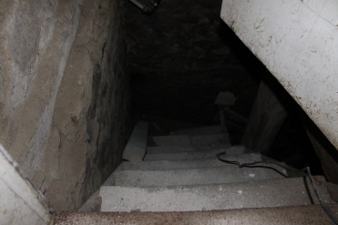 Scary stairs to the scary basement. Fixing this is first on the list!